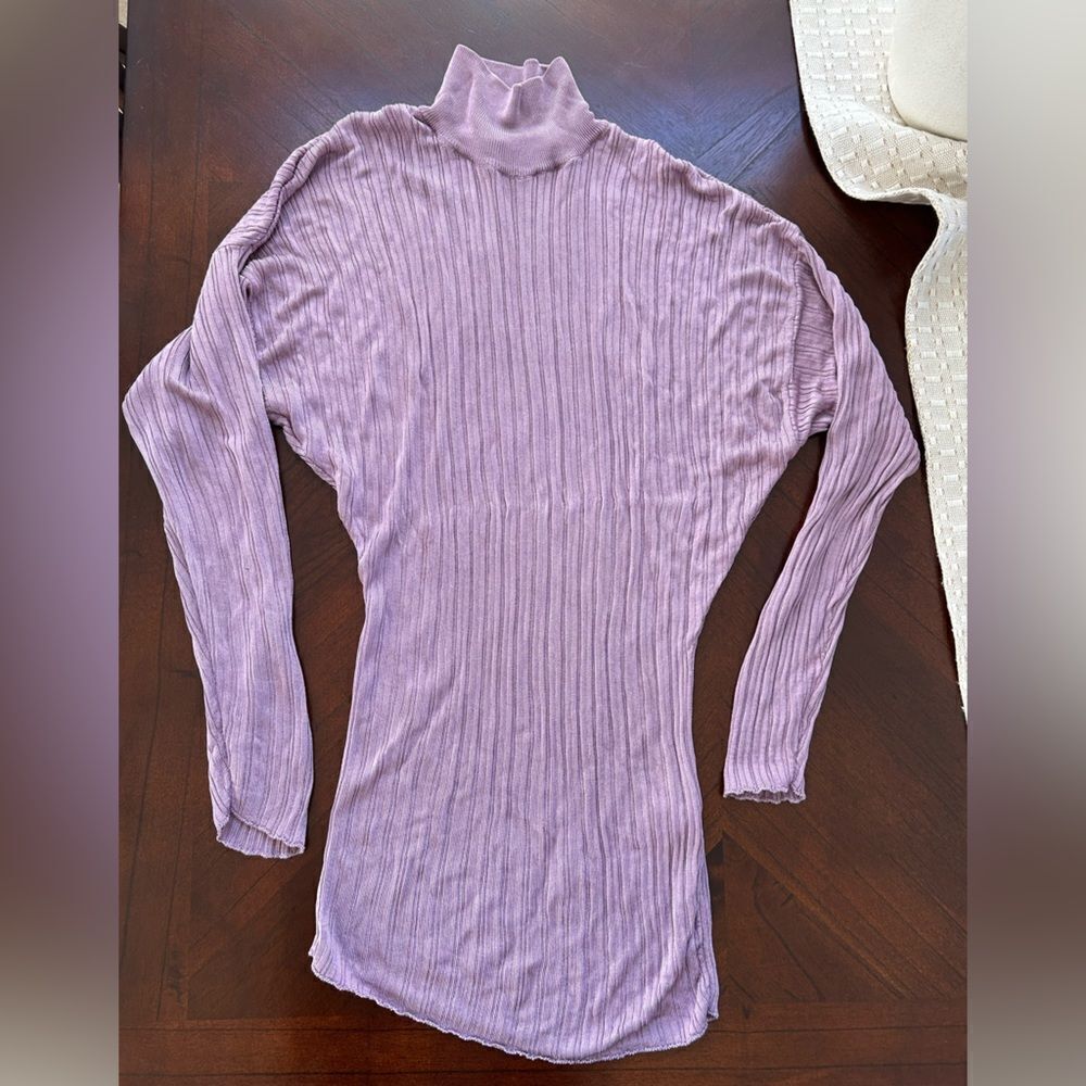 blouse with long sleeve stretch collar size M